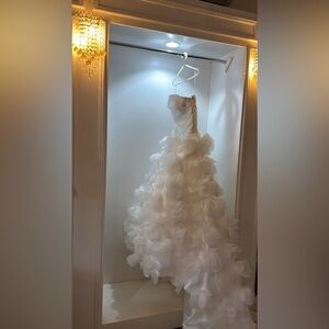 Stunning White Floral Designer Wedding Dress